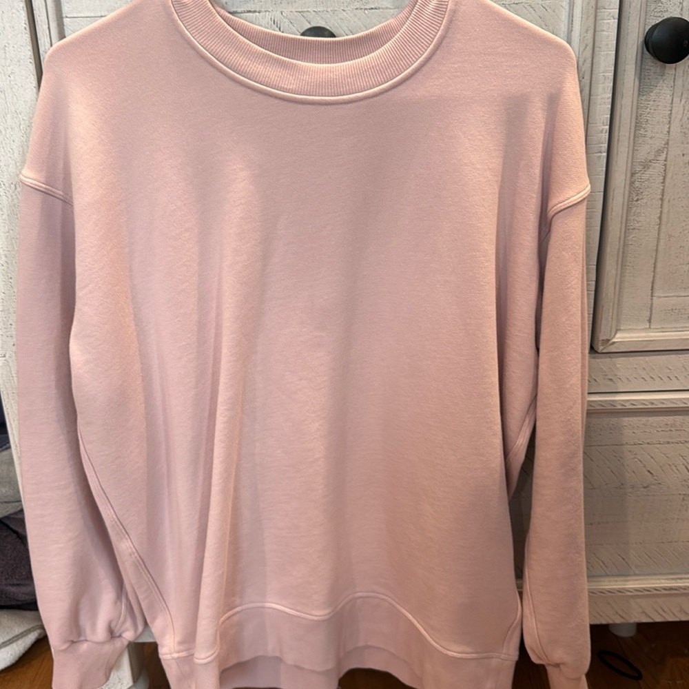 Light pink Lululemon crew neck top